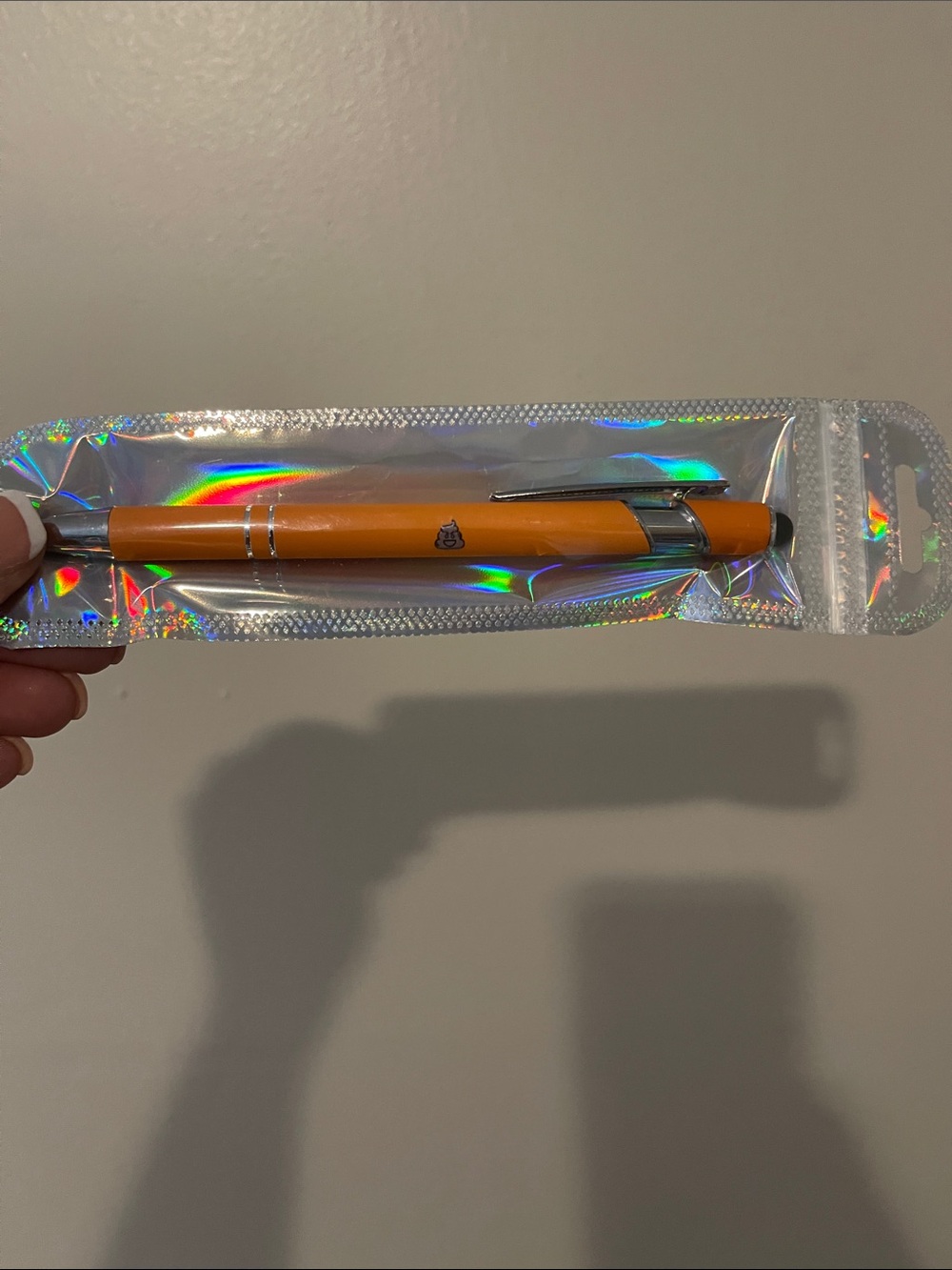 Orange Retractable Ballpoint Pen - Sleek Party Favor